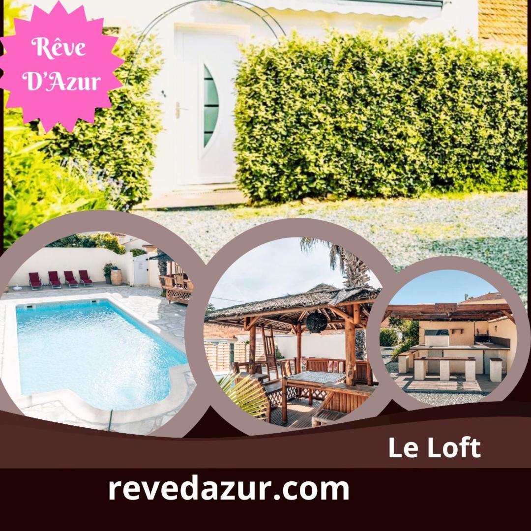 Reve D'Azur En Bord De Mer A La Nartelle Avec Piscine Dans La Residence, Terrasse, Bbq, 2 Chambres 2 Sdb Logement De 35M2 Draps Inclus แซ็งต์-แมกซีม ภายนอก รูปภาพ